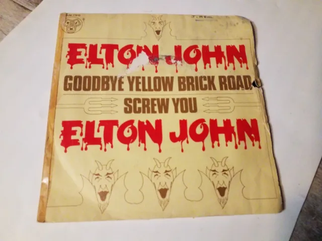 ELTON JOHN Goodbye Yellow Brick Road / SCREW YOU France Serie Gemini DJM17616 Sp