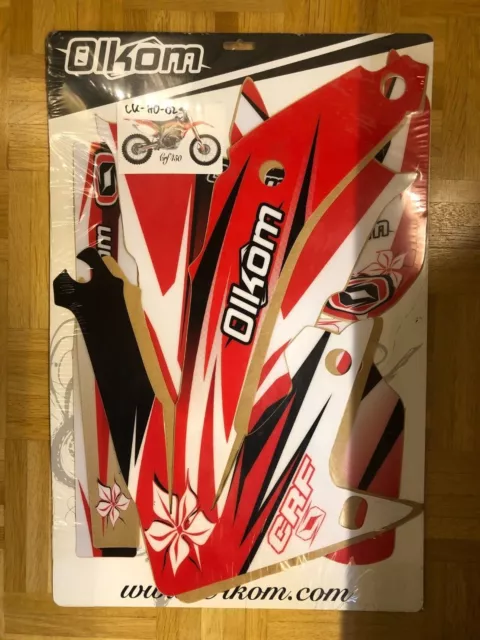 Dekorsatz HONDA CRF 450, Olkom, Complete Stickers Kit, CK-HO-02  -  NEU-NEU"Au