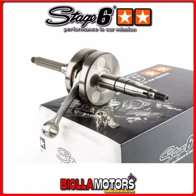 S6-8116600 Albero Motore Stage6 Pro Replica spinotto 10mm YAMAHA jog rr 50cc lc