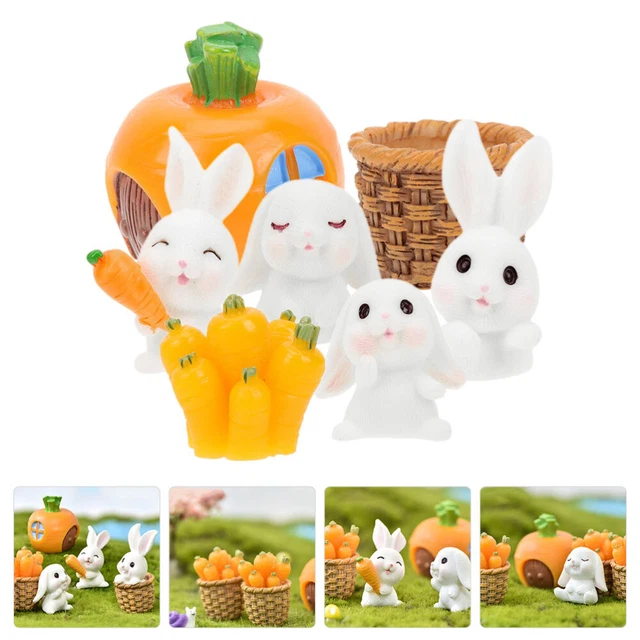 1 Set Harz Moos Decor Tabelle Kaninchen Für Topf Landschaftsbau Taable 3
