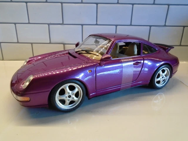 BURAGO BBURAGO 1.18 PORSCHE 911 CARRERA 1997 PURPLE box 12.50 PicClick UK