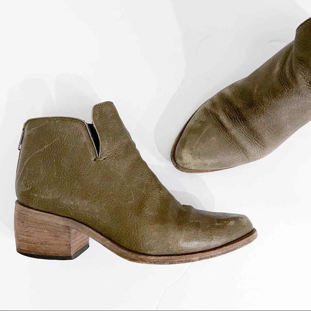 LD Tuttle The Sky Distressed Leather Ankle Booties Boots Size EU 36.5 US 6