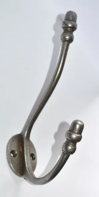 10 x CAST IRON ACORN COAT & HAT HOOKS ANTIQUE IRON 6" Antique  Reproduction Hook