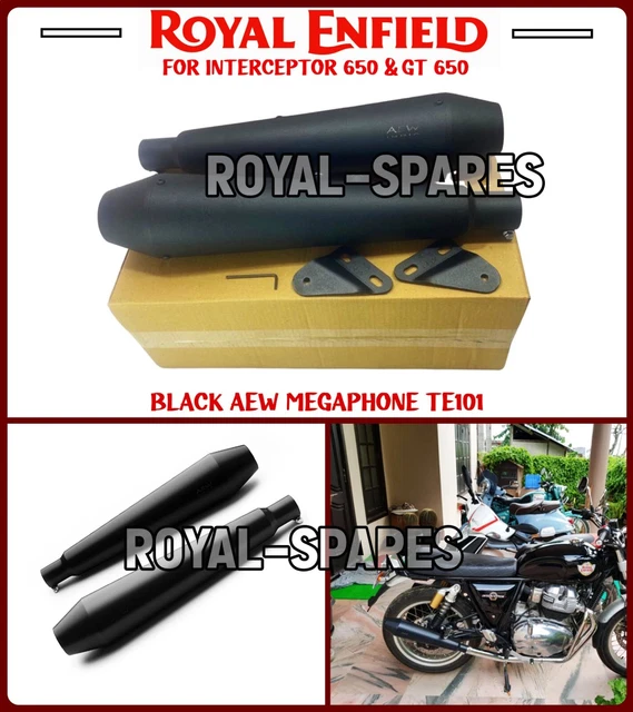 ROYAL ENFIELD GT & Interceptor 650 AEW TE101 Exhaust Silencer, Chrome