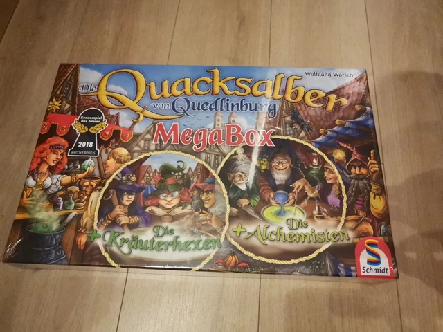 Schmidt Spiele Quacksalber von Quedlinburg MegaBox Kräuterhexen Alchemisten