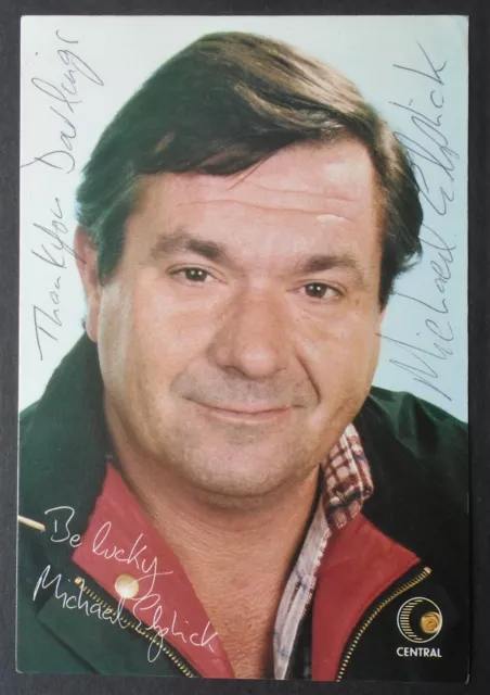 Michael Elphick  hand signed photo - Boon, Eastenders vgc