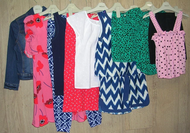 NEXT GAP ZARA etc Girls Summer Bundle Tops Dress Shorts Playsuit Age 7-8 128cm