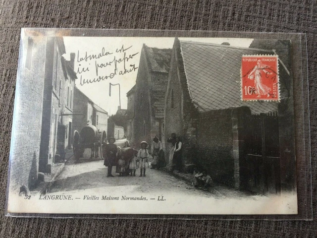 CPA Langrune, Vieilles Houses Norman 1910
