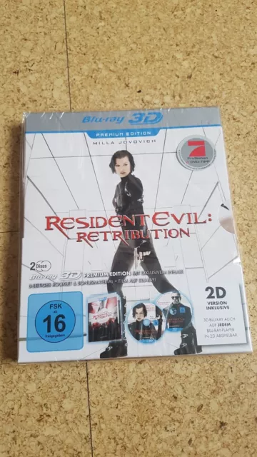 Resident Evil : Retribution  2 D + 3 D Premium Edition  NEU  + OVP  !!  Blu Ray