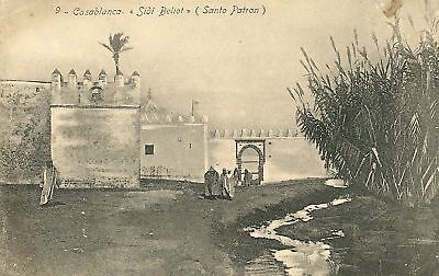 Cpa Maroc Casablanca Sidi Beliot