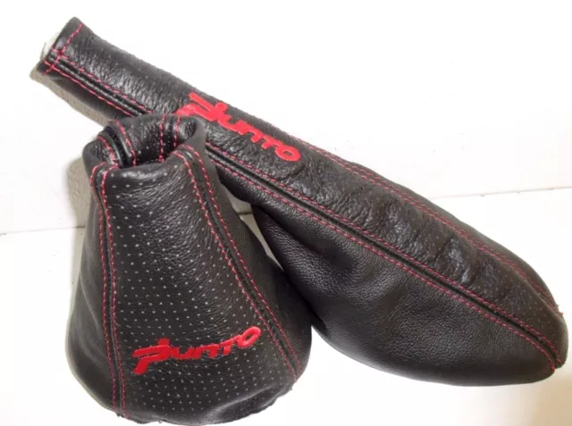 Cuffia Cambio In Vera Pelle Per Fiat 500 E 312 - Cuciture Grigie E Tricolore, Made In Italy