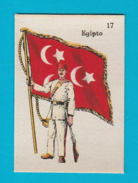 Silk ' Flag With Soldier ' - Egypt - La Favorita (Canary Islands) - 1915