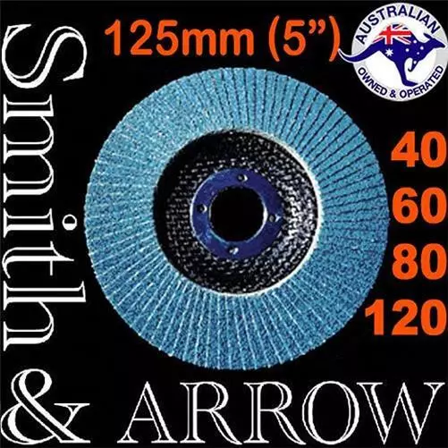 125mm FLAP DISCS 5" SANDING WHEELS ANGLE GRINDER METAL GRINDING # x 10/20/40/80