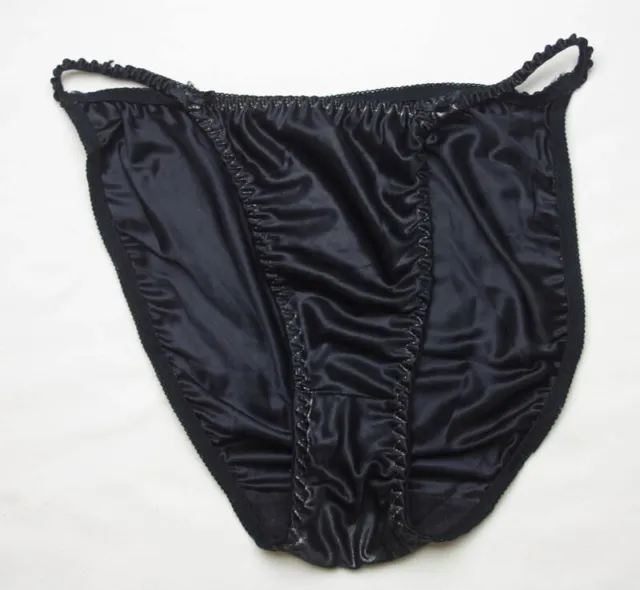 VINTAGE SILVER METALLIC Satin Panties by Jo Intimates - Size Medium $15 ...