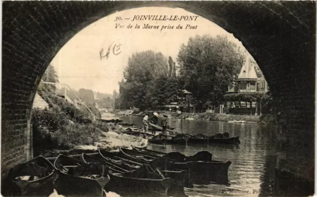 CPA JOINVILLE-le-PONT view of the Marne taken from the bridge (569993)