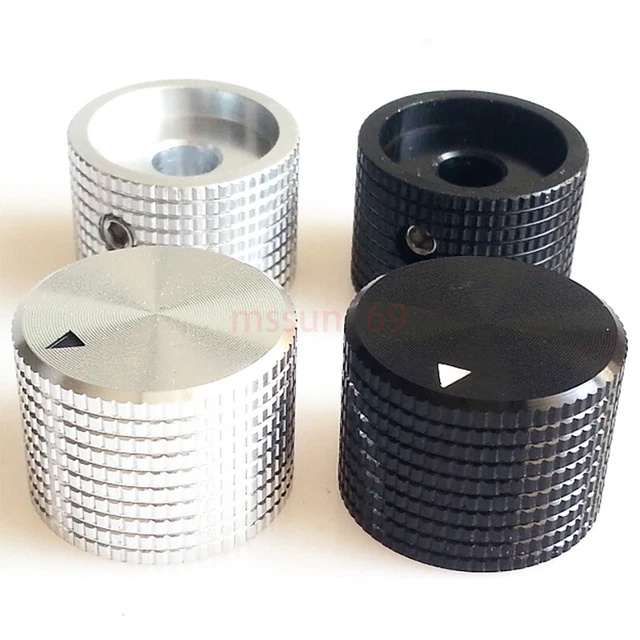 21X15.5mm Amp SpeakerTone Control Push Button Aluminum Volume Potentiometer Knob