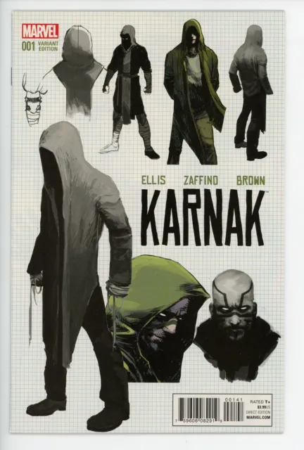 KARNAK #1 | Marvel | Dec 2015 | Vol 1 | Gerardo Zaffino Design Variant 1:20