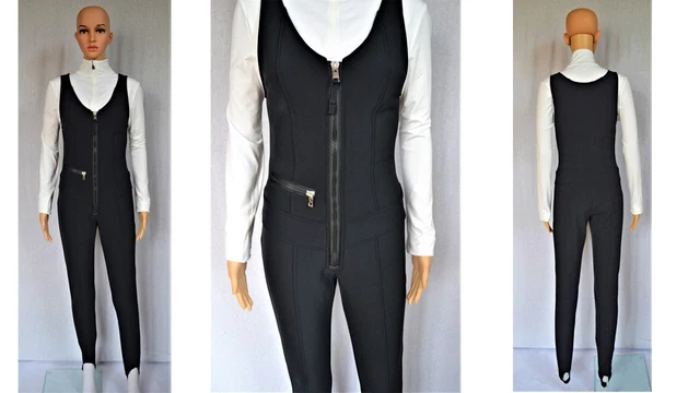 Bogner Damen Jet Softshell Skianzug Overall Schwarz 699 € 34L 36L 38L Xs S M Neu
