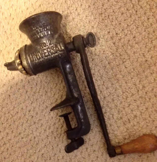 Antique Universal 2 Meat Grinder L.F&C.New Britain, Conn.USA 1898 -1900 Brevete