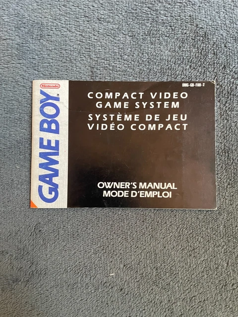 CONSOLE - NOTICE Seule 100% Originale - Nintendo Gameboy Fat Pal Fah Ga-Dmg-Fah