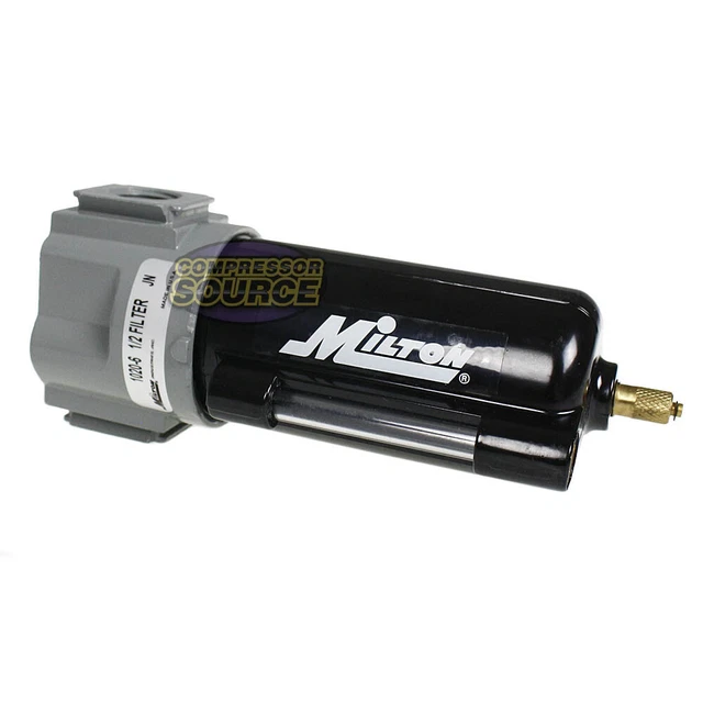 Milton 1/2" NPT Metal Micro Filter 40 Micron 250 PSI Maximum 48 SCFM 1020-6