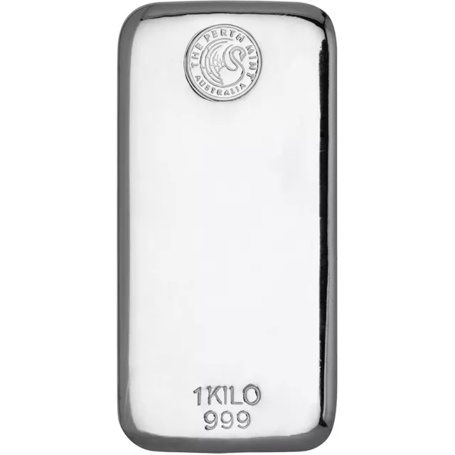 Kilo 32.15 oz The Perth Mint Silver Bar .999 Fine