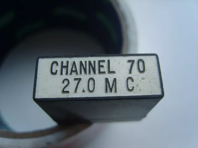 US ARMY SIGNAL CORPS  FT-241-A TANK RADIO CRYSTAL  CHANNEL 70 MARKED 27.0 MC MHz