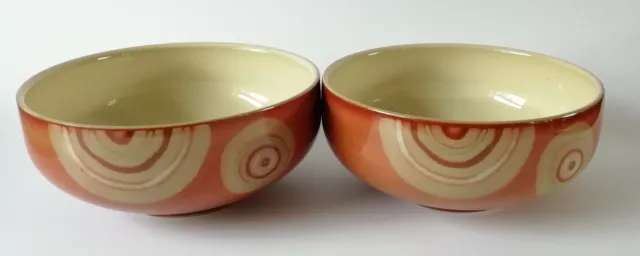 Denby Fire Chilli Cereal Bowls x 2 - NEW and UNUSED