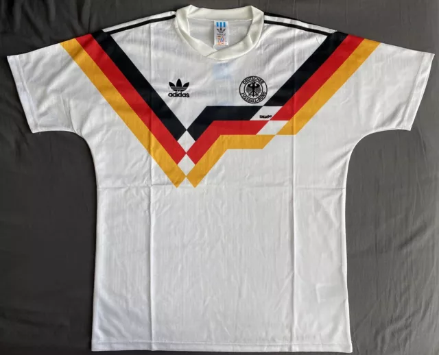 West Germany 1990 Italia '90 Home Shirt Extra Large Matthaus Klinsmann Voller