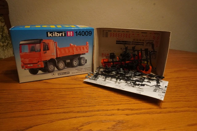 Kibri 54601 Mercedes-Benz Meiller Avec Grue, Maquette 1:87, Rare En Boîte
