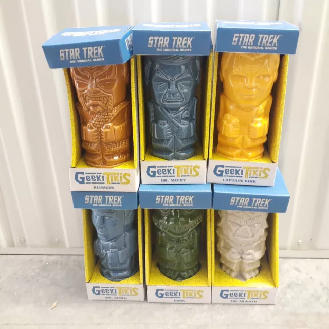 STAR TREK Original Series Geeki Tikis Series One COMPLETE SET Of 6 Box Damage