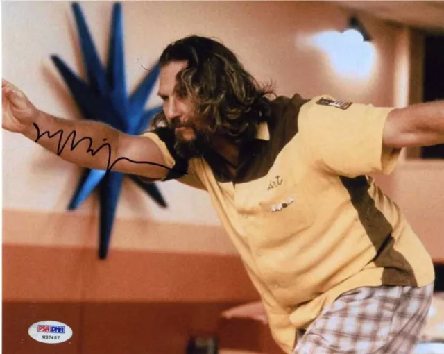 Jeff Bridges Big Lebowski Autographed Signed 8x10 Photo PSA/DNA AFTAL COA