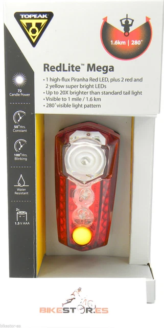 Topeak redlite mega rear hot sale light