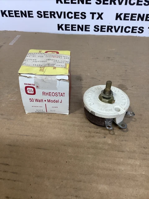 1x 50 Ohm 25W Rheostat Wirewound Resistor Potentiometer 25 Watt