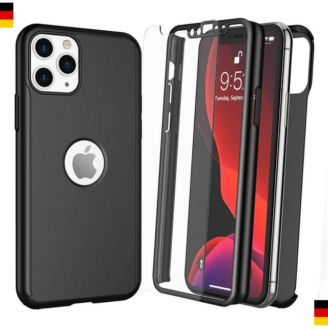 360° Schutzhülle Für iPhone 11 12 Pro Max Metall Handyhülle SchutzGlass Case