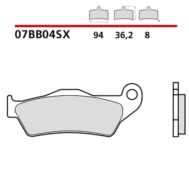 Brembo Kit Pastiglie Freno Posteriore Aprilia Rst Futura 1000 01-04-Cod.07Bb04Sx