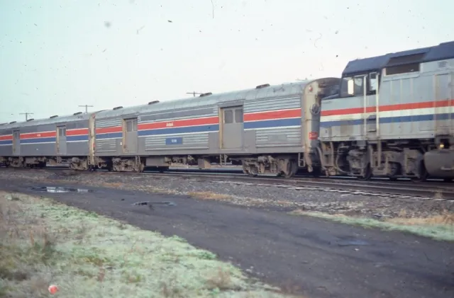 AMTRAK RAILROAD TRAIN Coach 2681 UTICA NY Original 1979 Photo Slide $5. ...