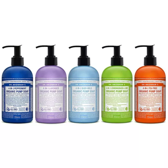 Dr. Bronners Shikakai Hand & Body Sugar Soaps 356 ml