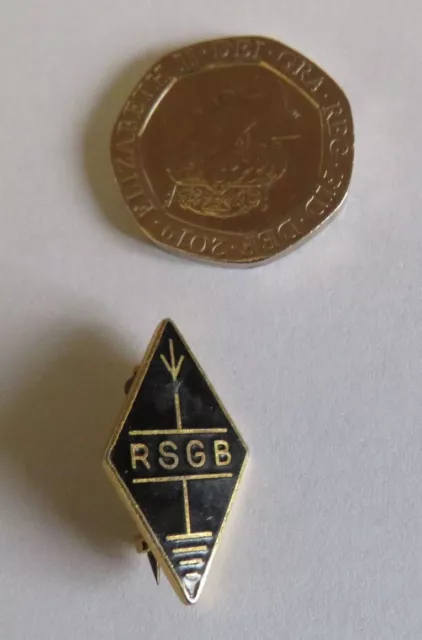 Radio Badge Rsgb Radio Society Of Great Britain Enamel And Metal Lapel Badge