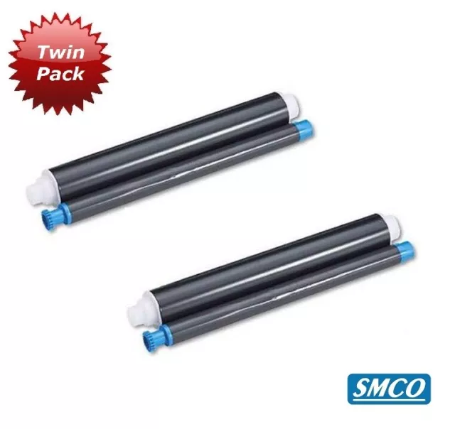 2 For PANASONIC UB5815 UB5315 UG6001 FAX ROLL Black Thermal Ink Film TWIN BySMCO