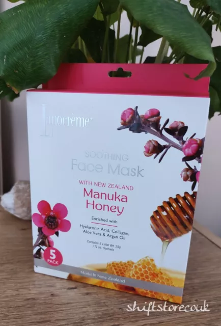 Lanocreme Manuka Honey Soothing Face Masks x 5 , Original