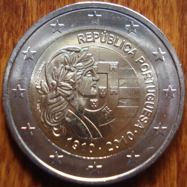 2 euro PORTOGALLO 2010 CENTENARIO REPUBBLICA CENTENARY REPUBLIC Portugal UNC FDC