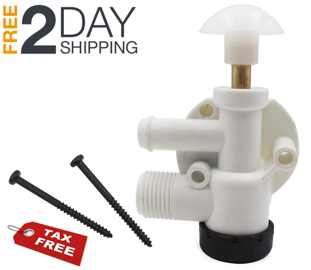 RV WATER VALVE Assembly Camper Trailer Toilet Repair Kit Replacement