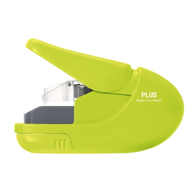 Plus Compact Green Heavy Duty, Light, Staple Free Stapler (31251)