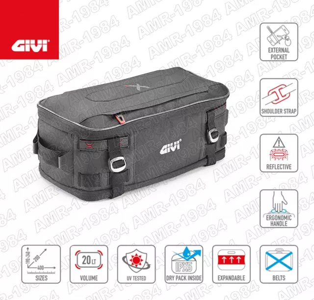 GIVI BORSA CARGO WATER RESISTANT  ESTENSIBILE DA 15 A 20 Litri  GIVI XL01