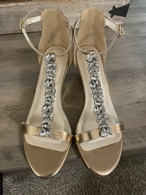 David’s Bridal Wedding Shoes Rosegold 6.5
