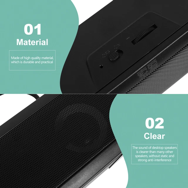 DESKTOP SPEAKERS WIRELESS Computer Speakers Usb Powered Speakers £25.75