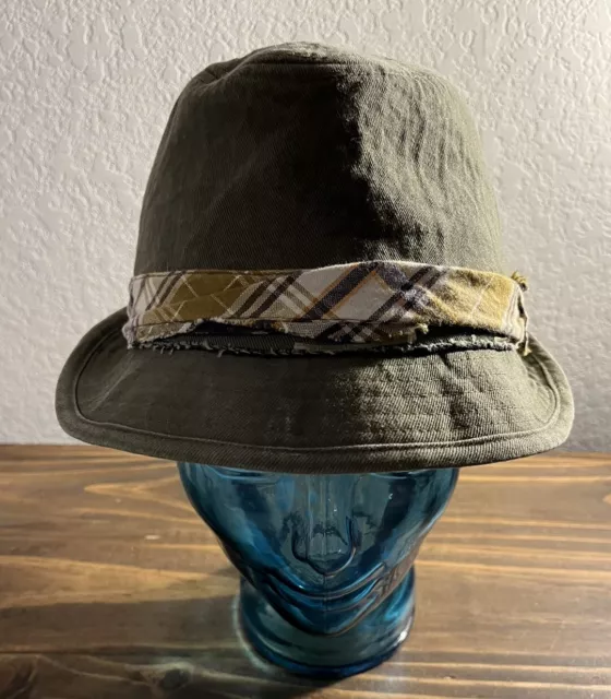 Guinness Short Brim Fedora Bucket Hat Black and White Plaid Beer Fishing  Camping