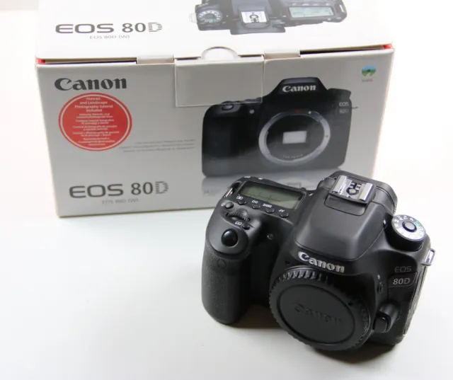 Canon EOS 80D Digital SLR Camera Body Only UNUSED! Boxed with all Accessories