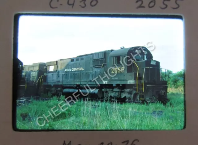 Original '76 Kodachrome Slide PC Penn Central CR Conrail 2055 C430 Mingo   38W17